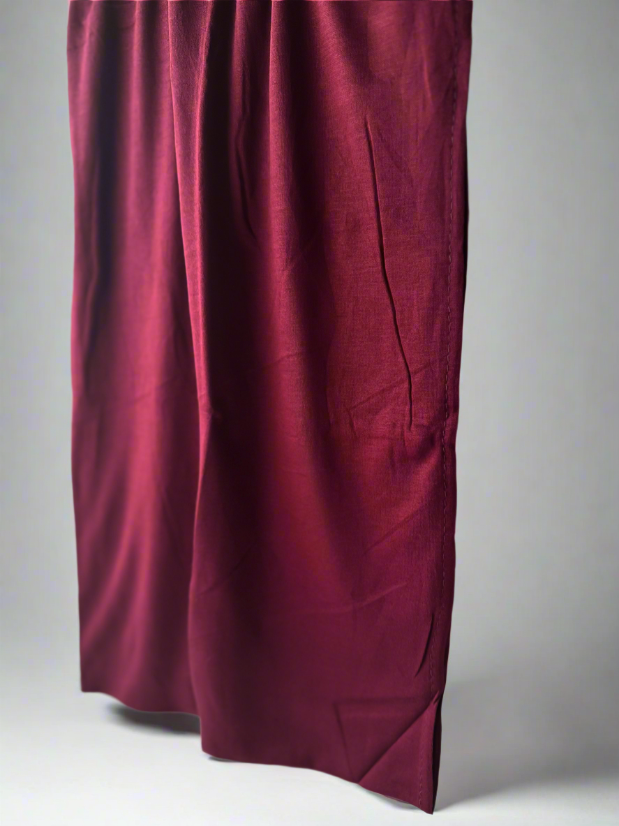 Burgundy / Cotton Jersey