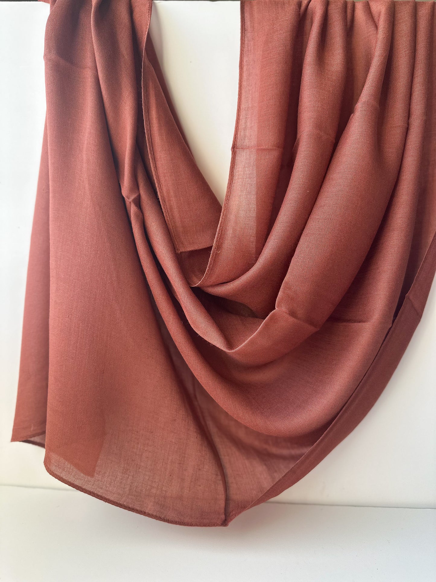 Modal Cotton Hijab in Chestnut