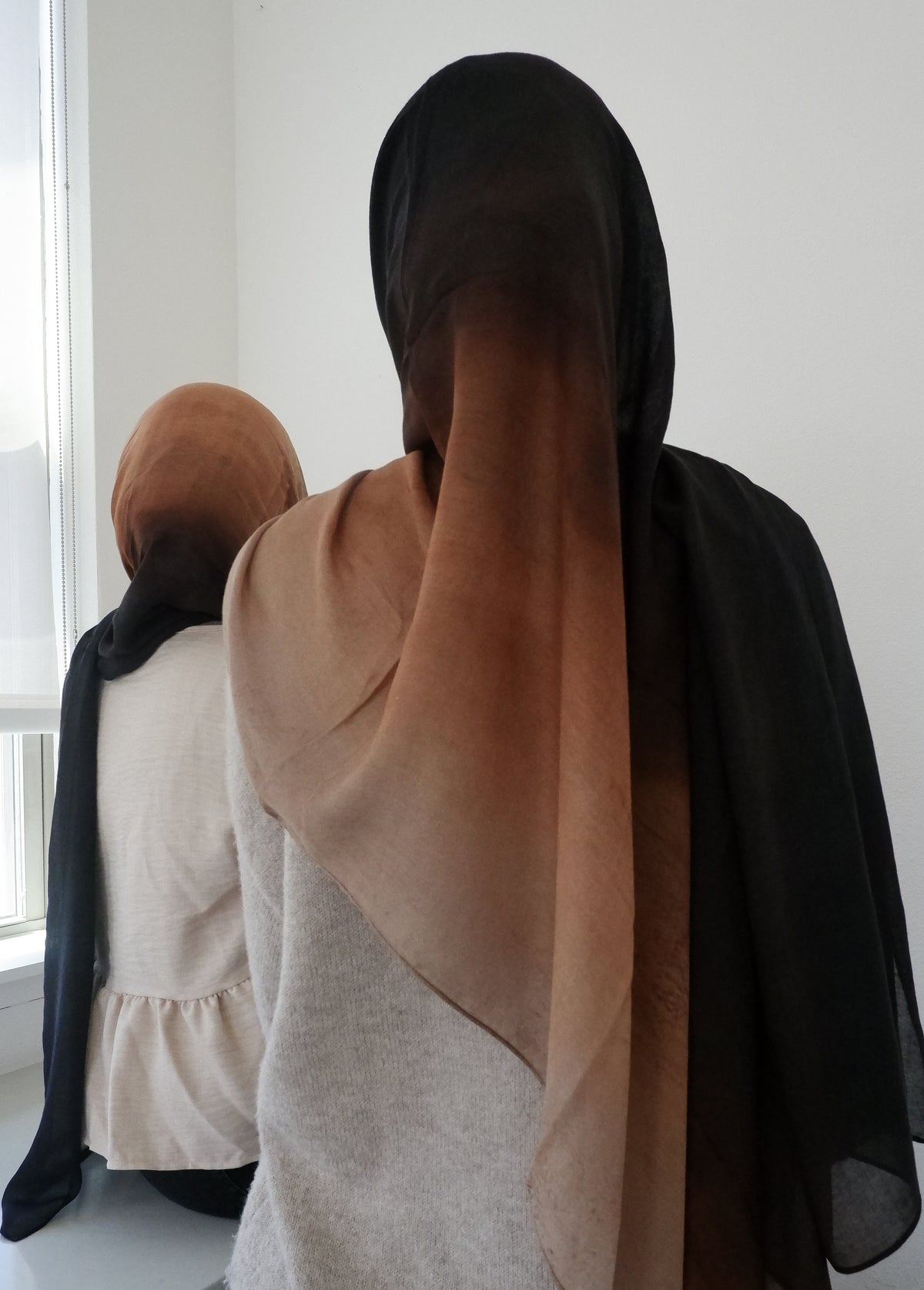 Eclipse meadow printed modal hijab, second alternate view