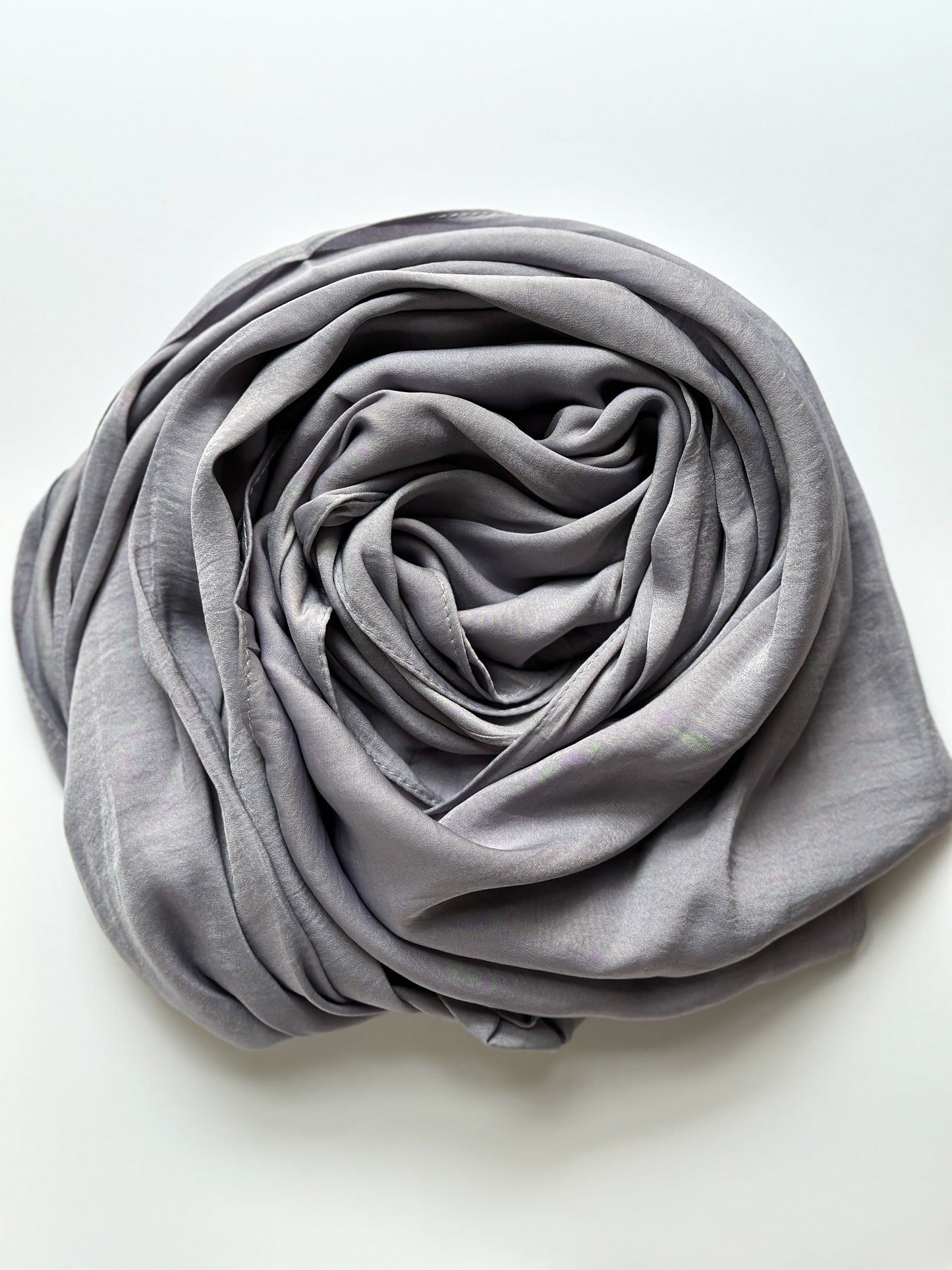 Velvet Silk Hijab in Fossil