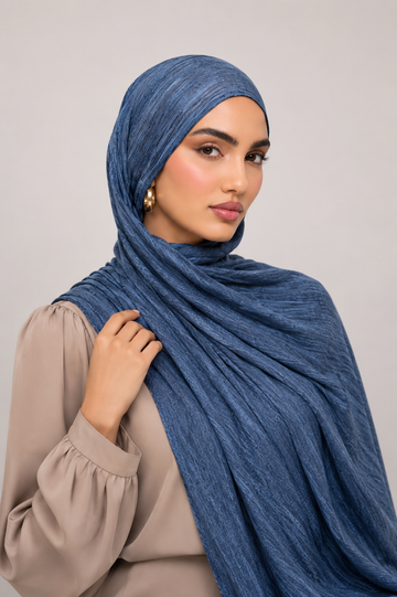 Modal Crinkle - Denim