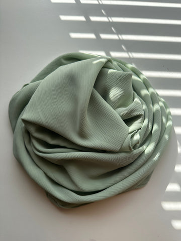 Pistachio / Crinkle Chiffon
