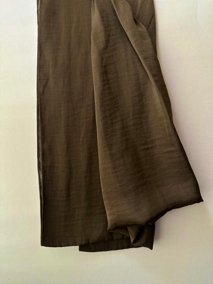 Velvet Silk Hijab in Olive