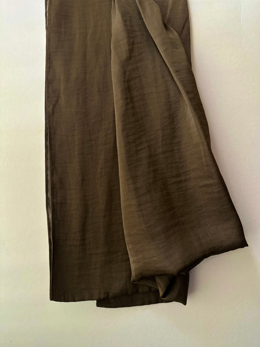 Velvet Silk Hijab in Olive
