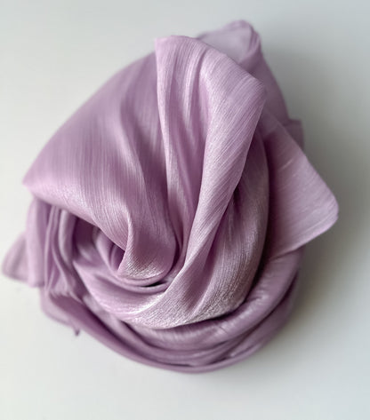 Shimmer Silk Hijab in Periwinkle