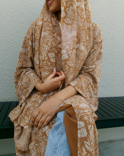 Vintage Flora kimono abaya, alternate view
