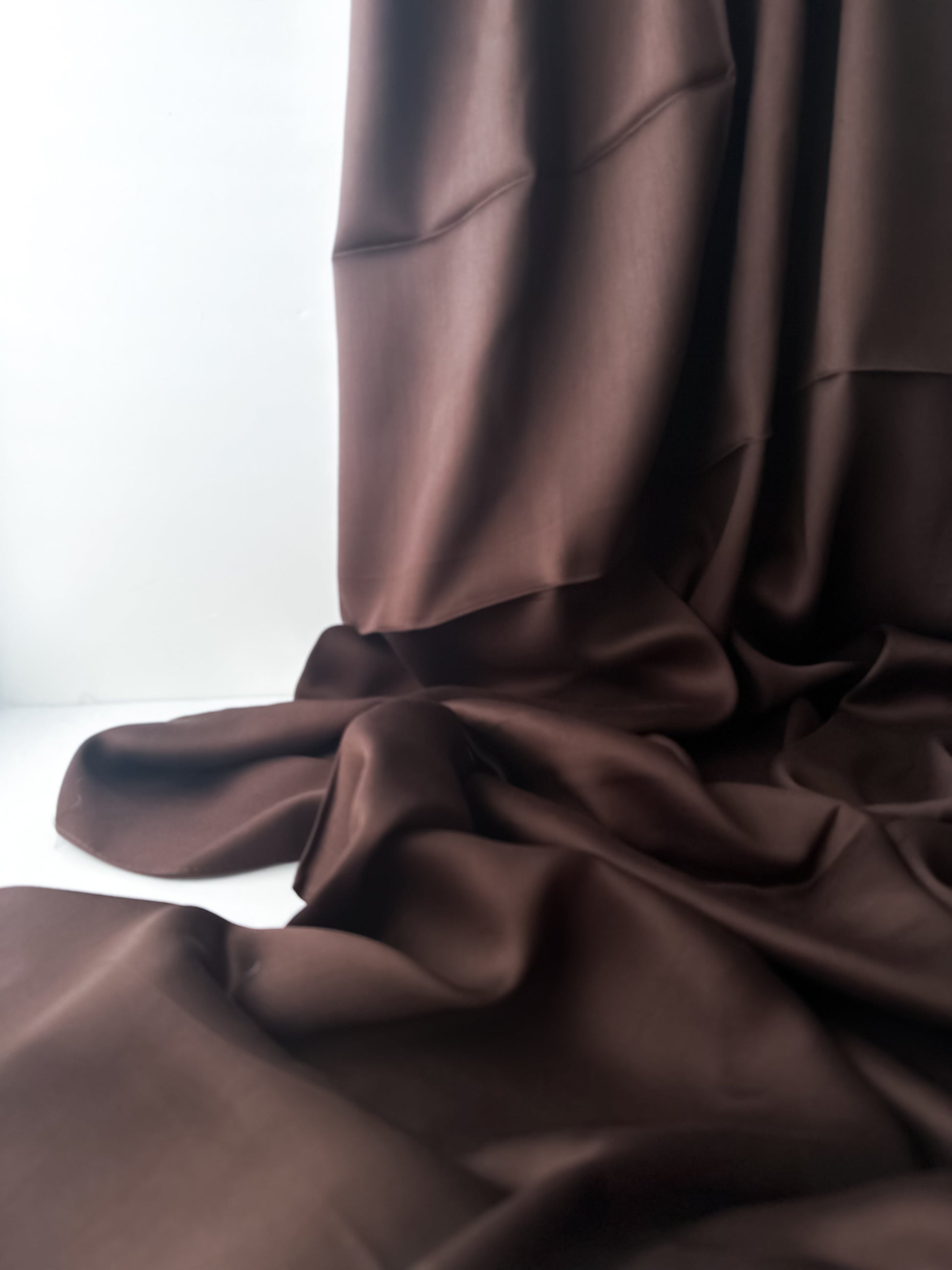 Modal Satin Hijab in Chocolate
