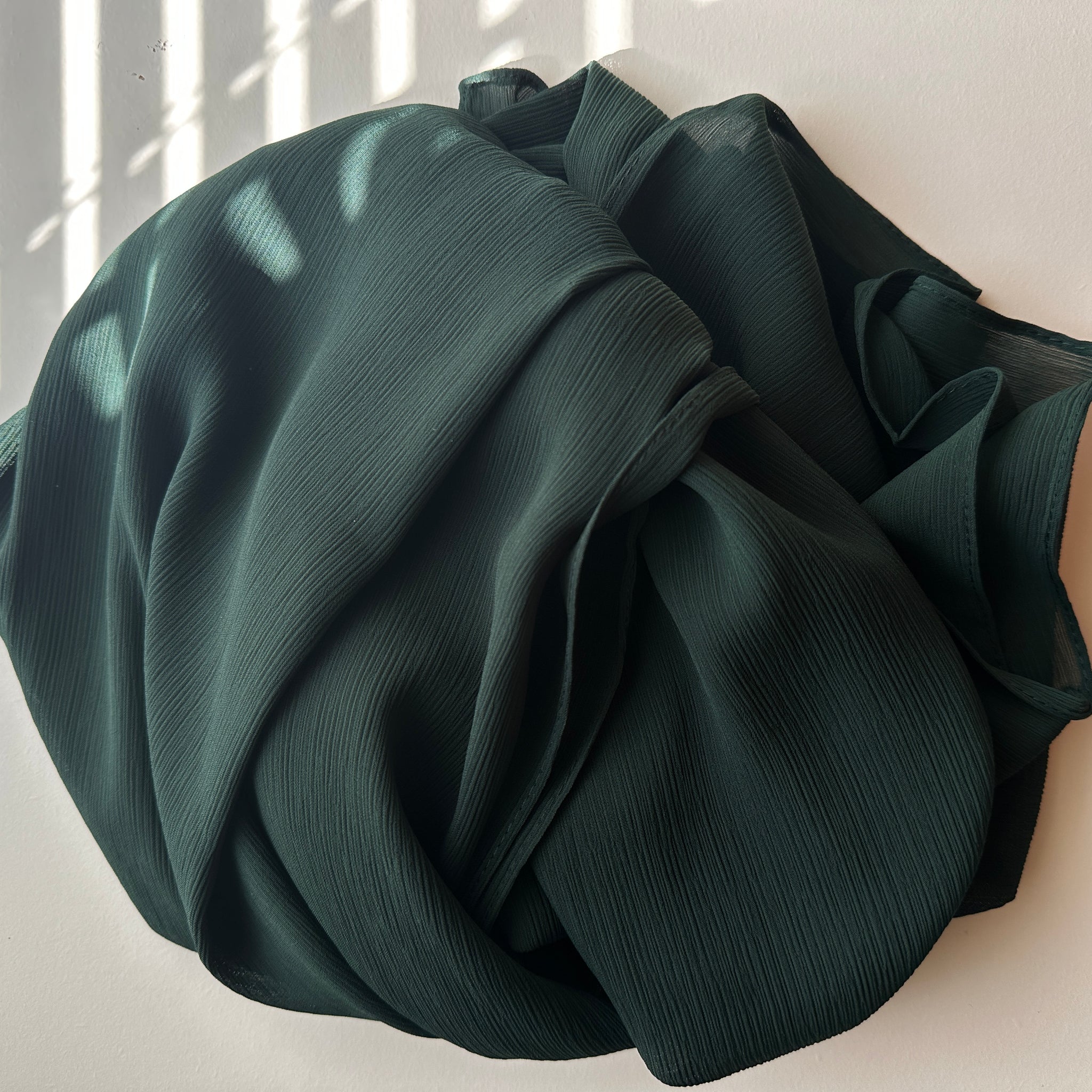 Forest / Crinkle chiffon