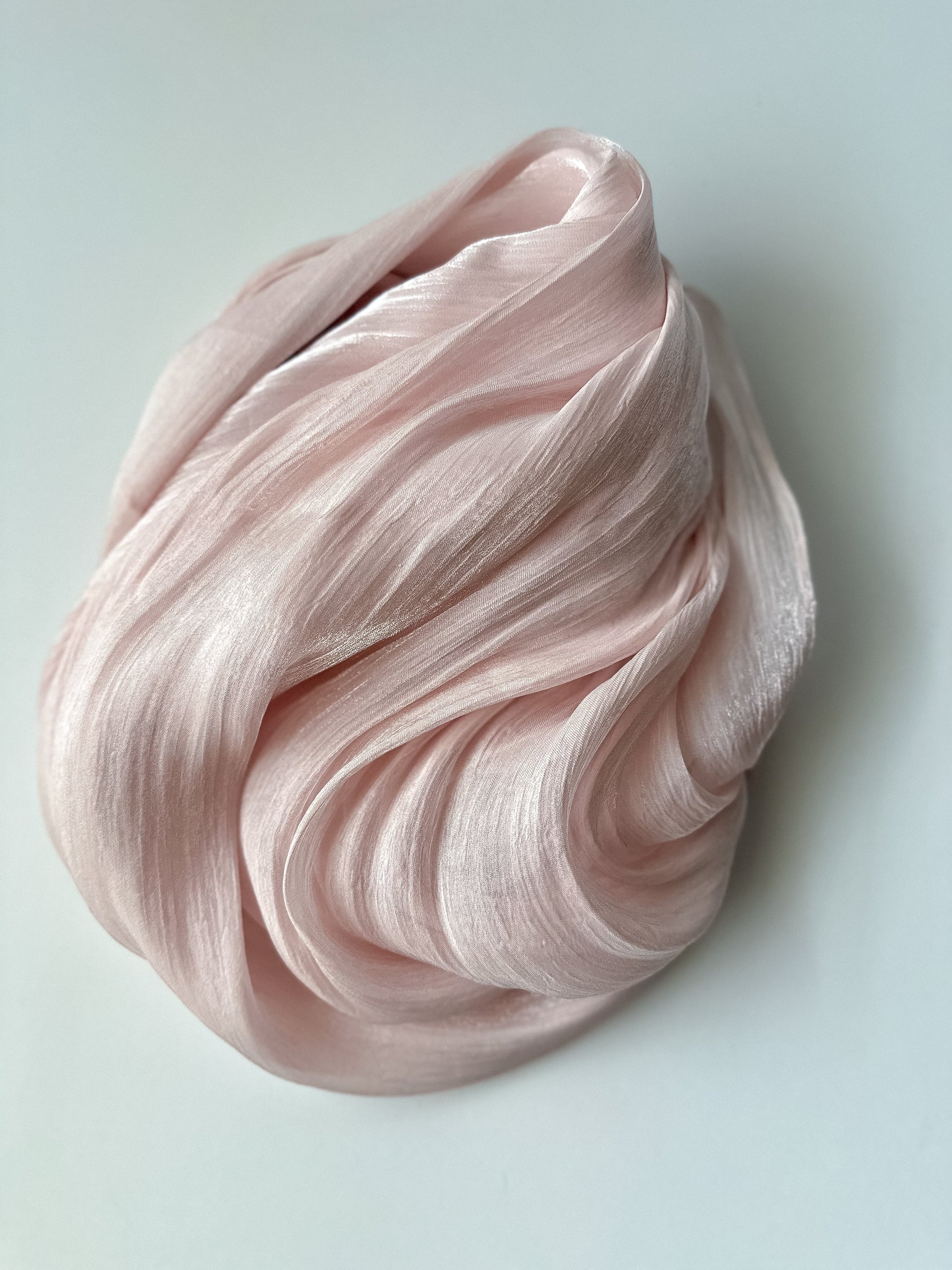 Shimmer Silk Hijab in Blush