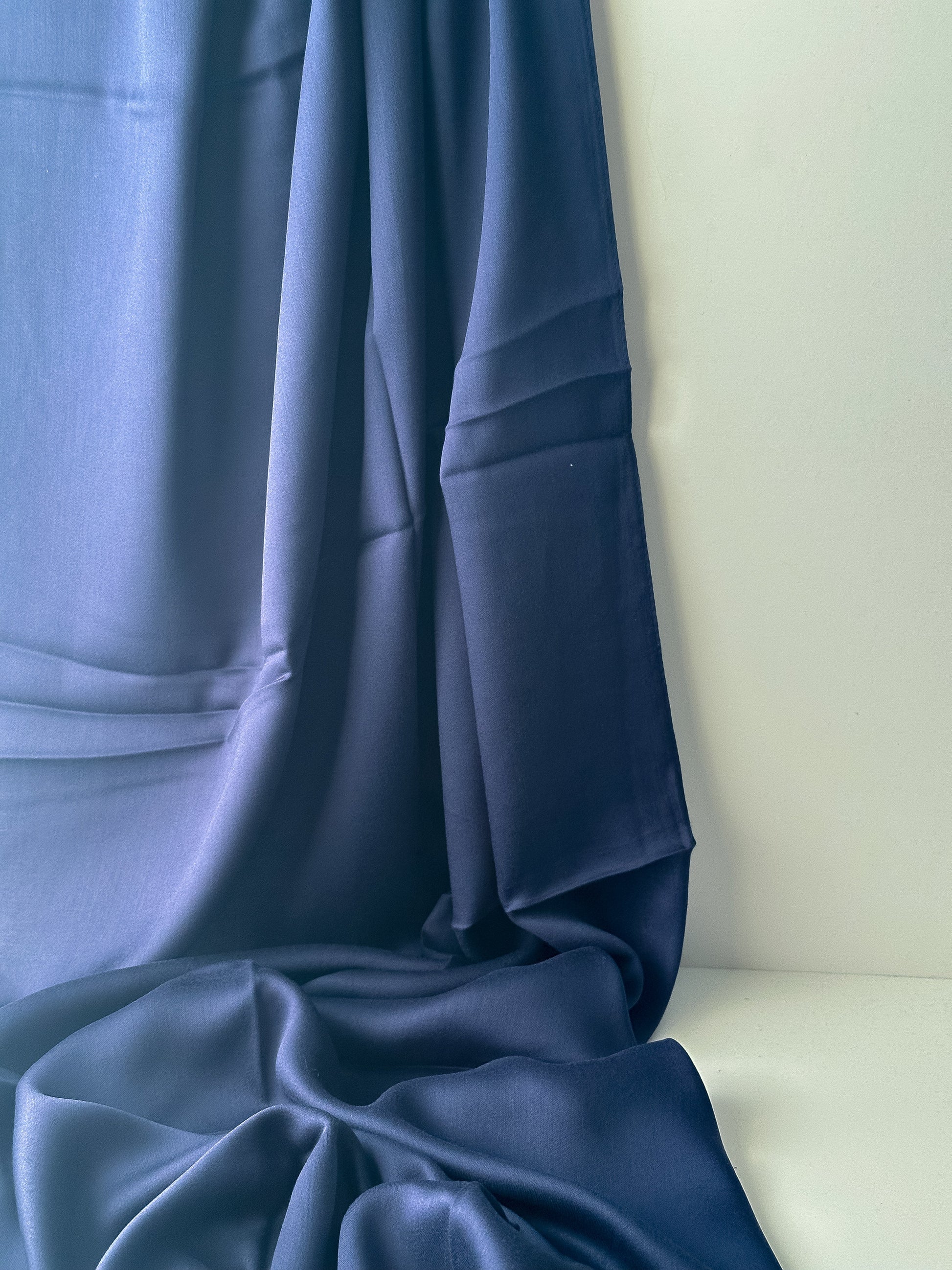 Modal Satin Hijab in Navy
