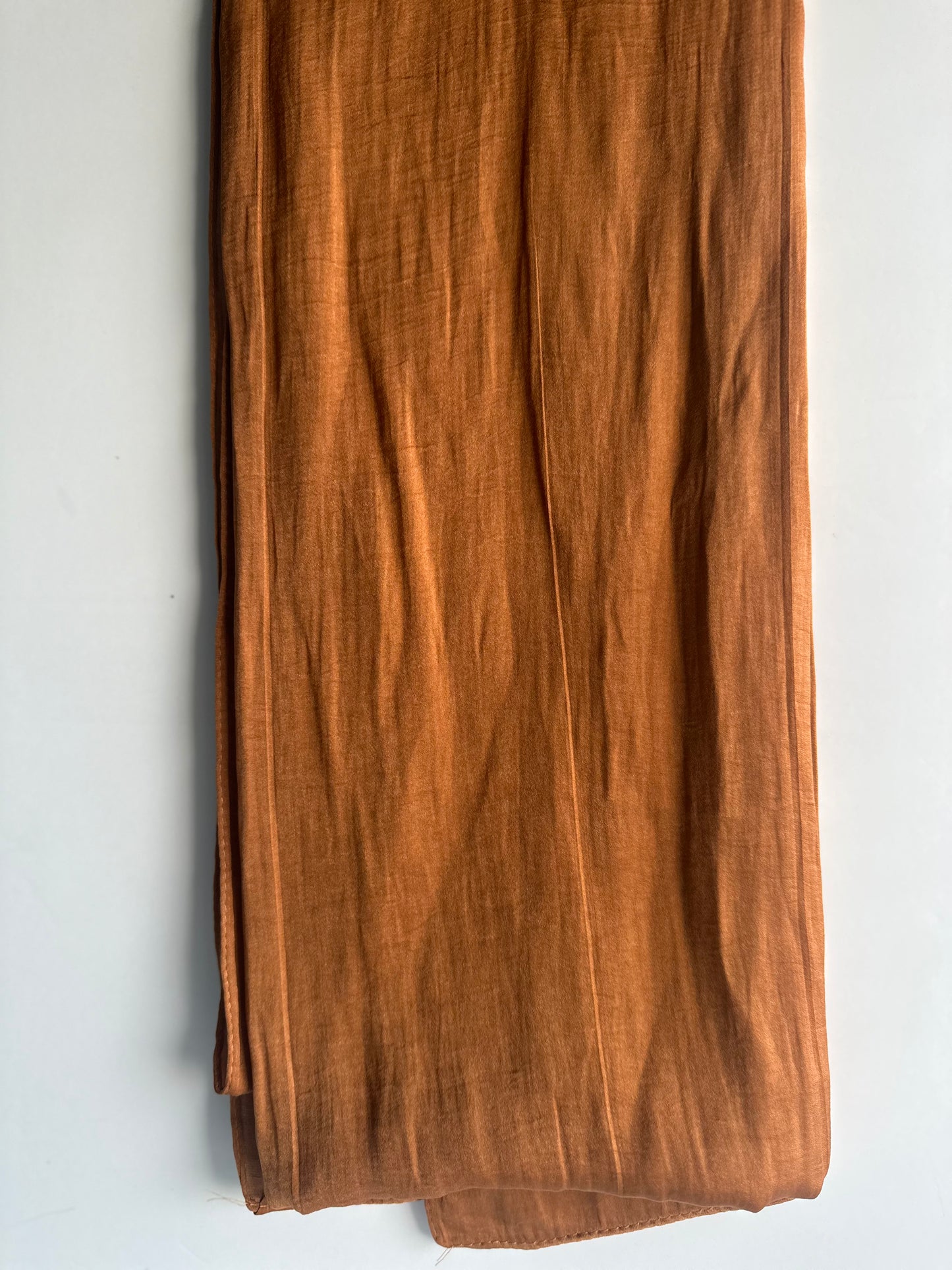 Velvet Silk Hijab in Bronze