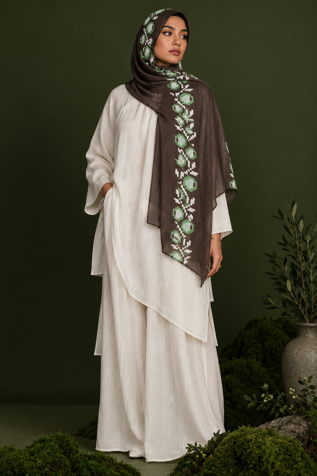 Zaytouna Printed Modal Hijab